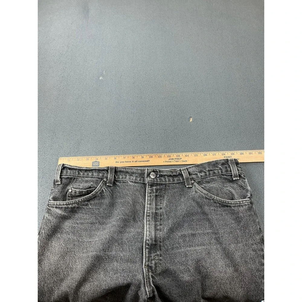 Levi's Jeans Mens 40x30 Gray Acid Wash Relaxed Straight Denim Cotton USA